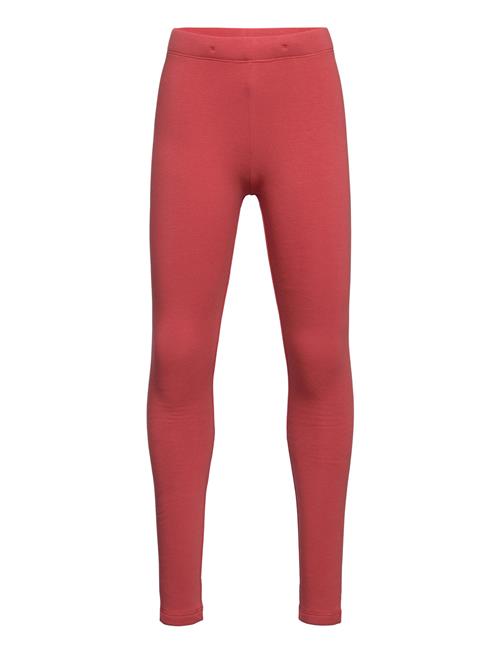 Lindex Leggings Basic Brushed Solid Lindex Red