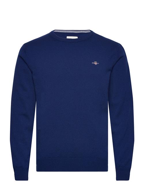 Se GANT Superfine Lambswool C-Neck GANT Blue ved Booztlet