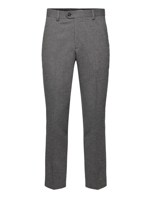 Se GANT Tapered Herringb Pants GANT Grey ved Booztlet