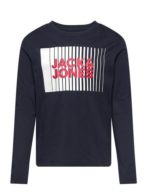 Se Jack & Jones Jjecorp Logo Tee Play Ls O-Neck Mni Jack & J S Navy ved Booztlet