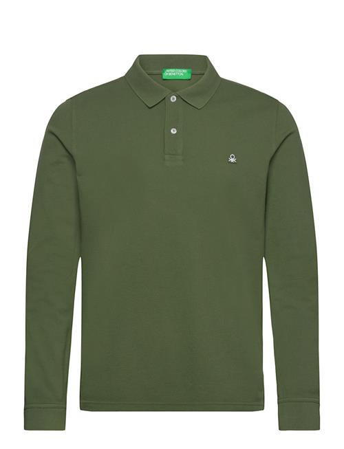 United Colors of Benetton L/S Polo Shirt United Colors Of Benetton Green