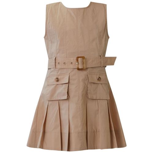 Bardot Junior Greer Poplin Kjole Tan | Beige | 7 years