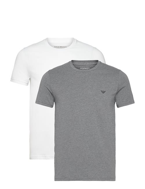 Se Emporio Armani Men's Knit 2Pack T-Shirt Emporio Armani Grey ved Booztlet