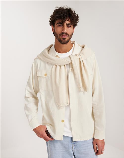 Selected Homme Slhbrody-Linen Overshirt Ls Hørskjorter Cloud Dancer