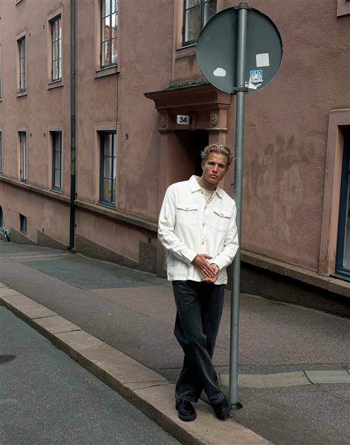 Se Selected Homme Slhbrody-Linen Overshirt Ls Hørskjorter Hvid ved NLY Man