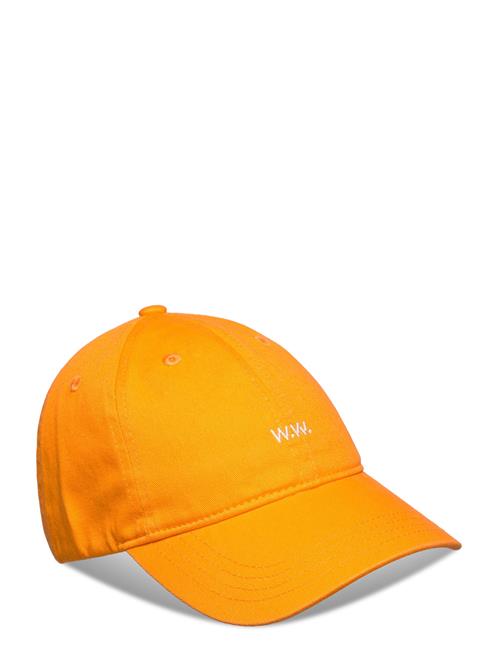 Wood Wood Wwlow Profile Twill Cap Wood Wood Orange