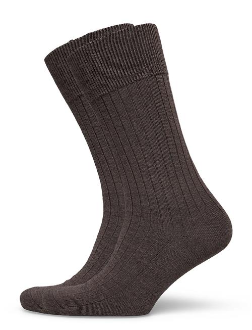 Panos Emporio Pe 2Pk Calle Premium Mercerized Wool Rib Panos Emporio Brown