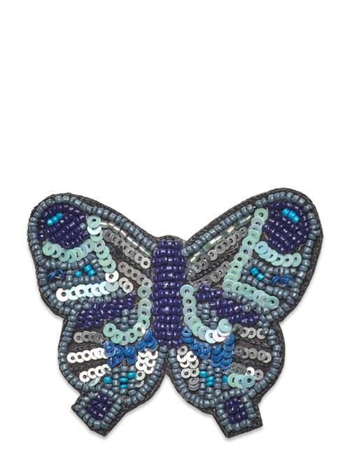 Se Becksöndergaard Butterfly Beaded Clip Becksöndergaard Blue ved Booztlet