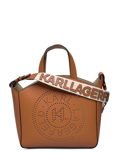 Karl Lagerfeld K/Circle Sm Tote Perforated Karl Lagerfeld Brown