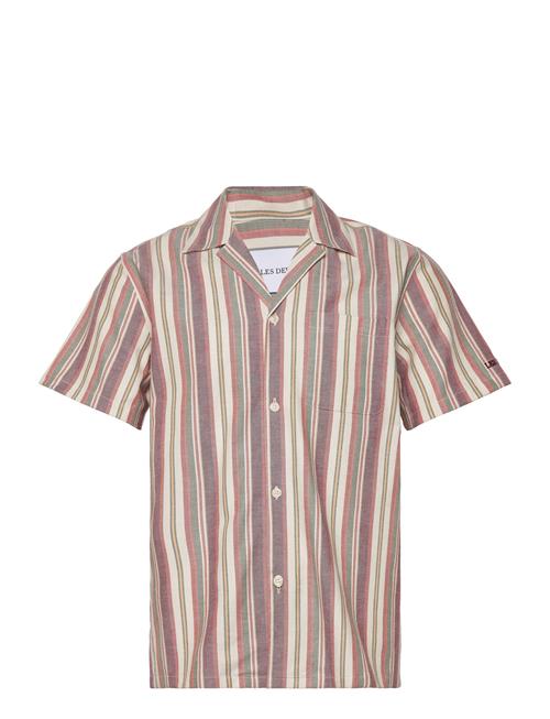 Les Deux Lawson Stripe Ss Shirt Les Deux Red