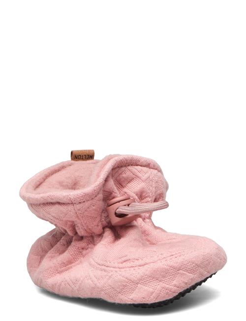 Melton Quilted Textile Slippers Melton Pink