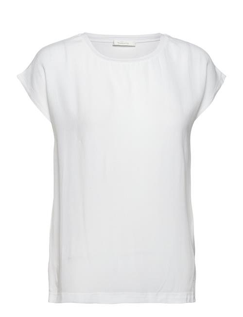 Se Albony Drop Shoulder Round Neck Tee Tamaris Apparel White ved Booztlet