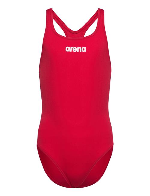 Se Arena Girl's Team Swimsuit Swim Pro Arena Red ved Booztlet