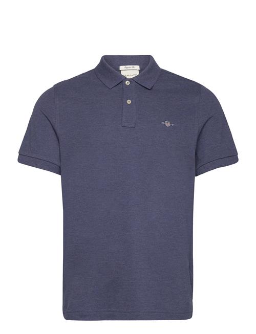 Se GANT Reg Shield Ss Pique Polo GANT Navy ved Booztlet