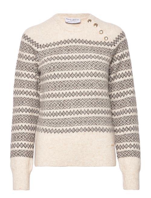 Se Lindex Sweater Christine Fair Isle Lindex Beige ved Booztlet