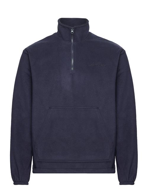 Se Les Deux Duke Fleece Half-Zip Sweatshirt Les Deux Navy ved Booztlet