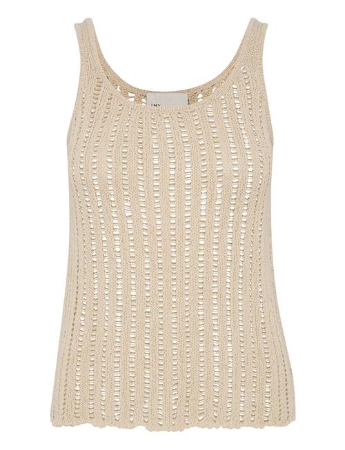 Divamw Knit Top My Essential Wardrobe Beige