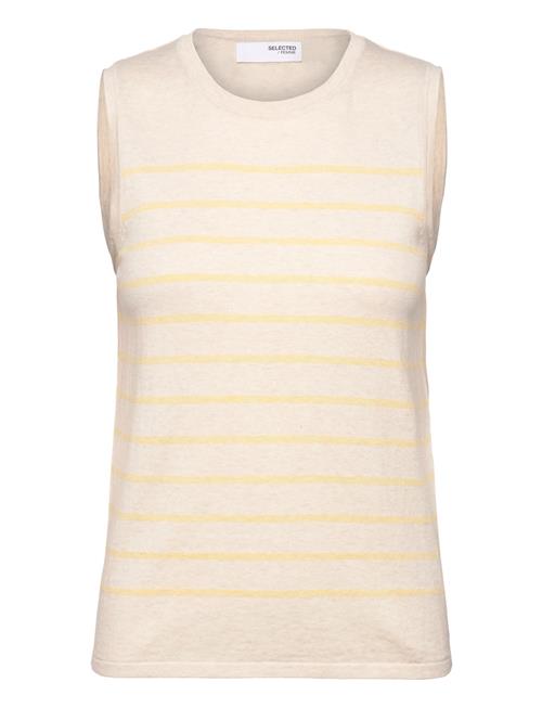 Slfberga Sl Knit O-Neck Selected Beige