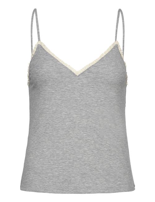 Mango Spaghetti Strap Top Mango Grey