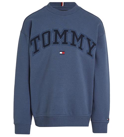 Tommy Hilfiger Tommy Hilfiger Sweatshirt - Varsity Embroidery - Aegean Sea