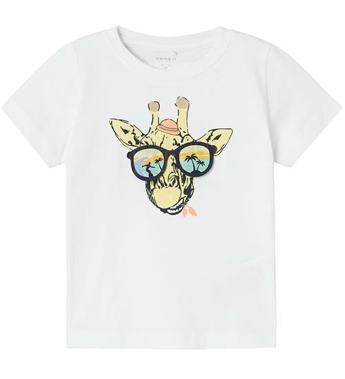 Se Name It T-shirt - NmmJean - Bright White m. Print ved KidsWorld