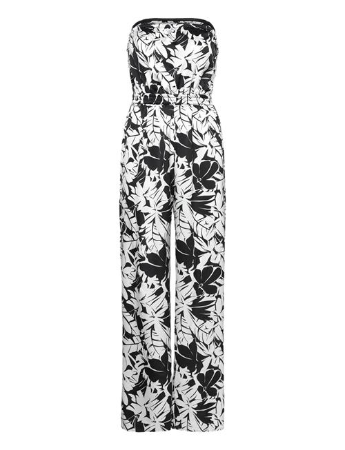 Se Michael Kors Palm Tie Back Jumpsuit Michael Kors Black ved Booztlet