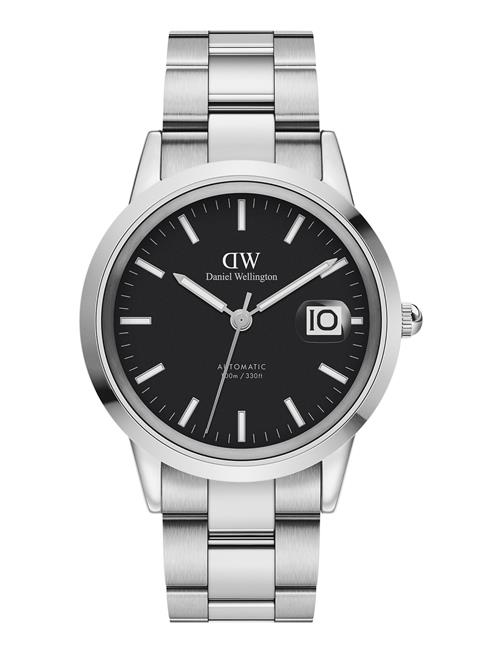 Se Daniel Wellington Iconic Link Automatic 40 S Black Daniel Wellington Silver ved Booztlet