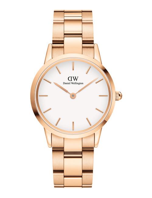 Se Daniel Wellington Iconic Link 32 Rg White Daniel Wellington Gold ved Booztlet