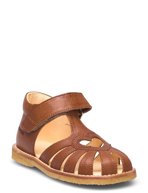 Se ANGULUS Sandals - Flat - Closed Toe - ANGULUS Brown ved Booztlet