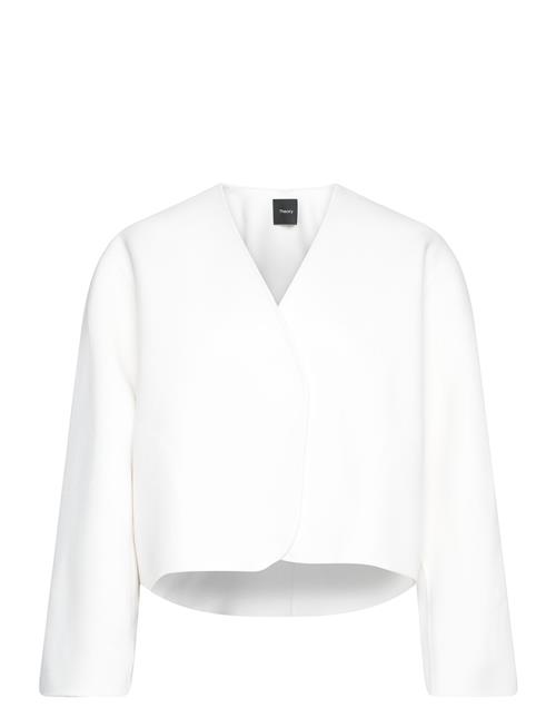 Theory Crop Cl Round Jk.new Theory White