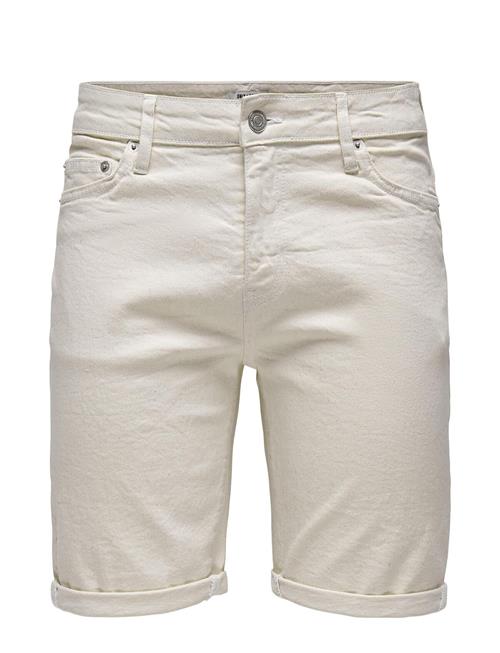 ONLY & SONS Onsply Ecru 9296 Azg Dnm Shorts ONLY & SONS Cream