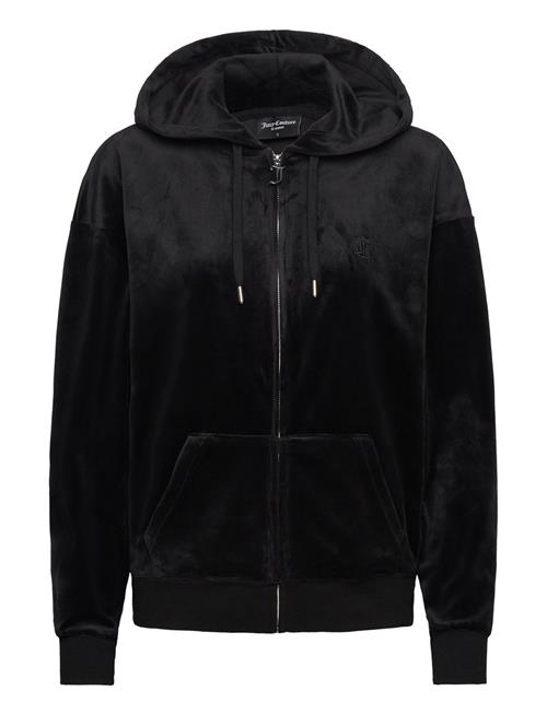 Se Juicy Couture Halan Over D Zip Thru Hoodie Juicy Couture Black ved Booztlet