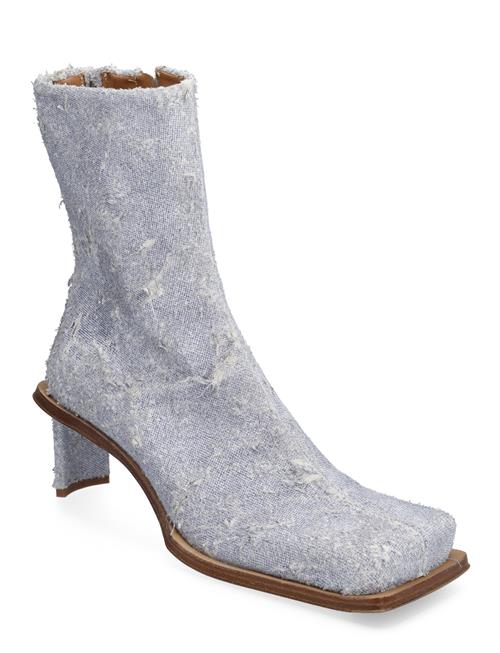 Se MIISTA Brenda Denim Ankle Boots MIISTA Blue ved Booztlet