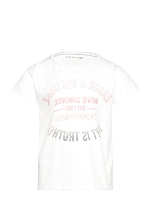 Short Sleeves Tee-Shirt Zadig & Voltaire Kids White