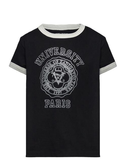 Short Sleeves Tee-Shirt Zadig & Voltaire Kids Black