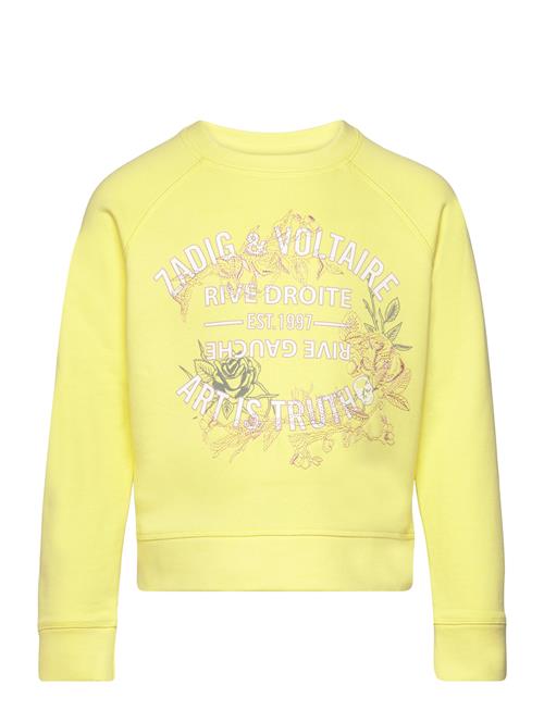 Se Zadig & Voltaire Kids Sweatshirt Zadig & Voltaire Kids Yellow ved Booztlet