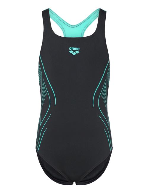 Girl's Arena Reflecting Swimsuit Swim Pro Back Nav Arena Black