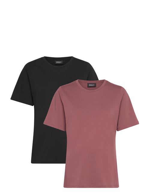 Olmonly S/S 2-Pack Top Jrs Noos Only Maternity Pink