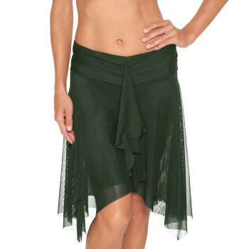 Wiki Basic Beach Skirt Mørkgrøn  polyester X-Small Dame