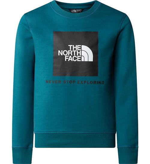 Se The North Face The North Face Sweatshirt - Redbox Crew - Blue Moss ved KidsWorld