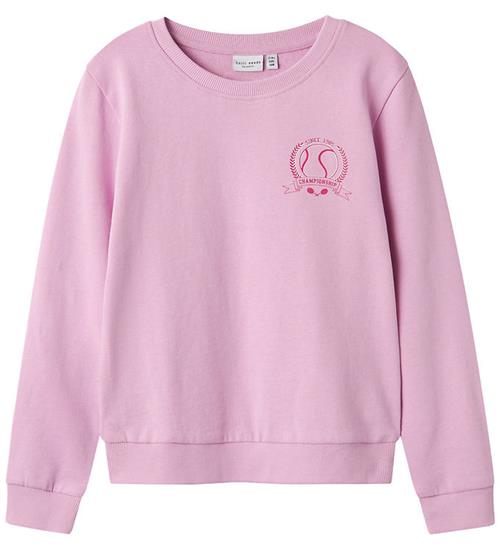 Se Name It Name It Sweatshirt - NkfVasacha - Pastel Lavender/Las Angeles ved KidsWorld