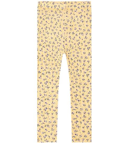 Name It Leggings - Rib - NmfJaida - Impala m. Blomster