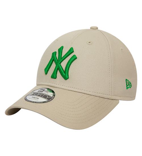 Se New Era New Era Kasket - 9Forty - New York Yankees - Light Beige/GrÃ¸n ved KidsWorld