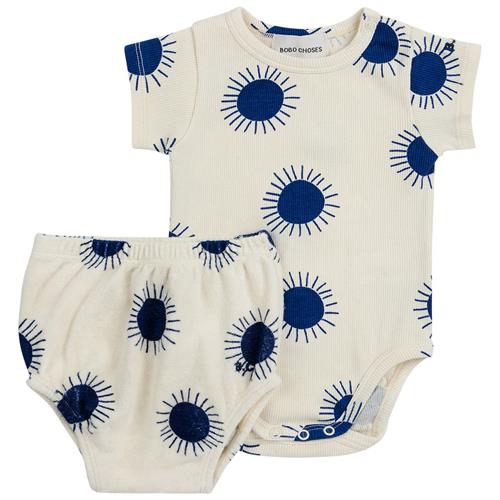 Bobo Choses Sun Mønstret Baby-sæt Naturhvid |  | 3 months