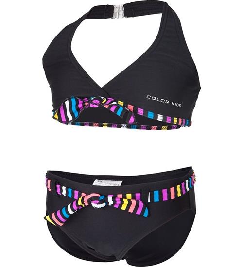 Color Kids Color Kids Bikini - Sort m. Striber