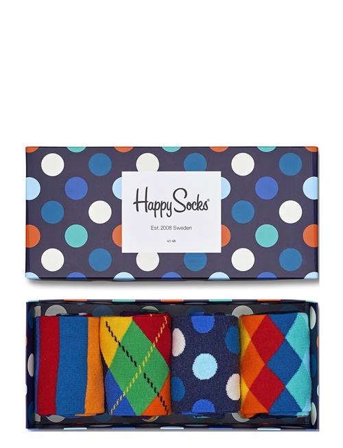 Happy Socks 4-Pack Multi-Color Socks Gift Set Happy Socks Patterned