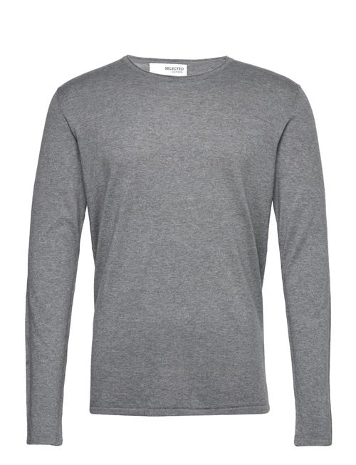 Selected Homme Slhrome Ls Knit Crew Neck Noos Selected Homme Grey