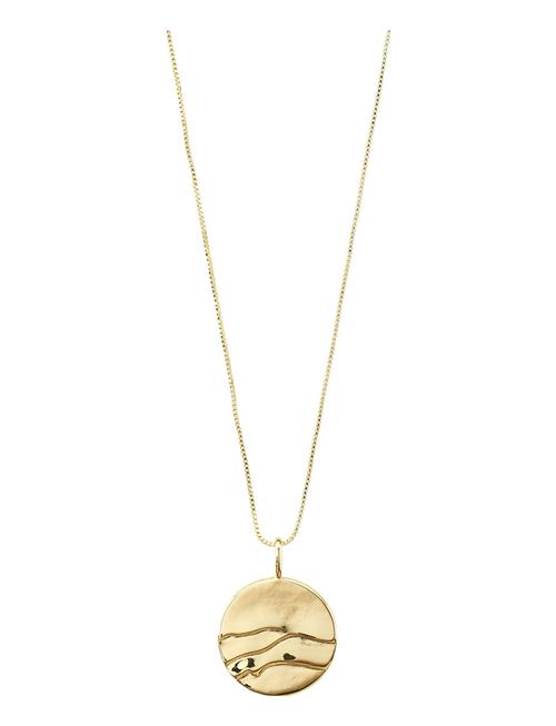 Se Pilgrim Heat Recycled Coin Necklace Pilgrim Gold ved Booztlet