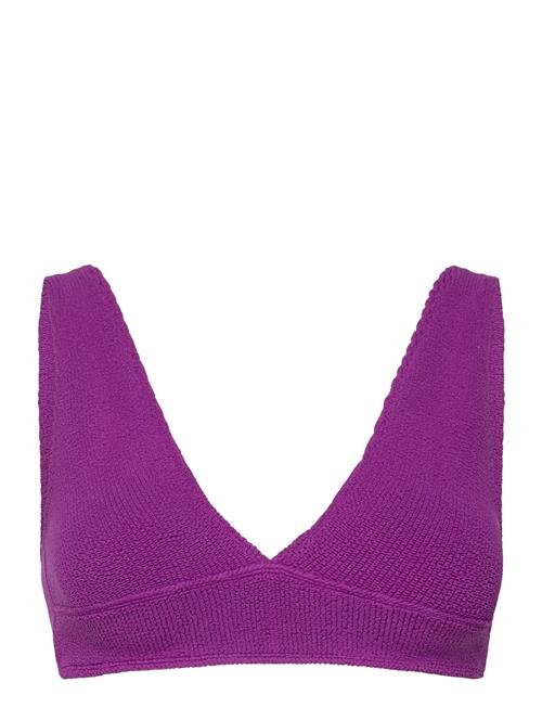 Etam Swimsuit Wireless Triangle Top Etam Purple