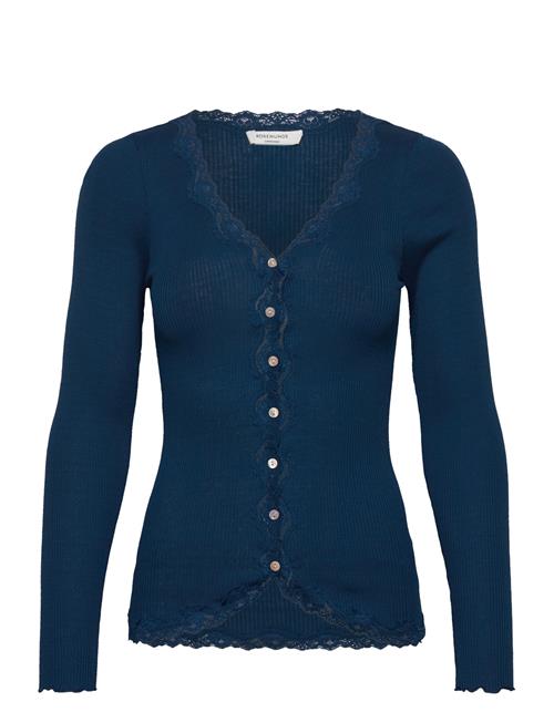 Rosemunde Silk Cardigan W/ Lace Rosemunde Blue